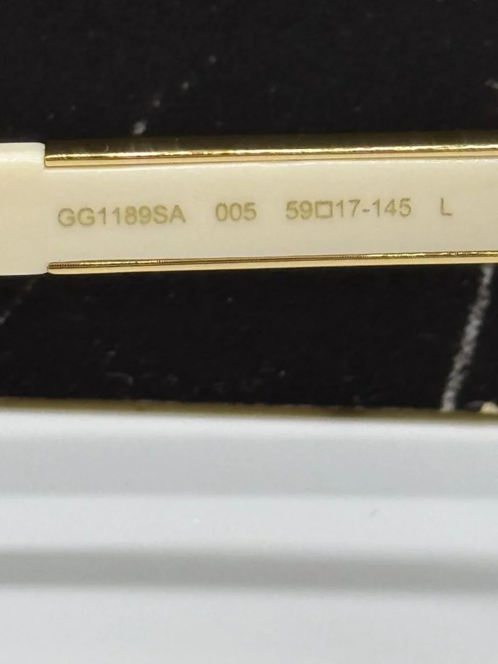 New Gucci GG1189SA 005 White Brown Women Sunglasses